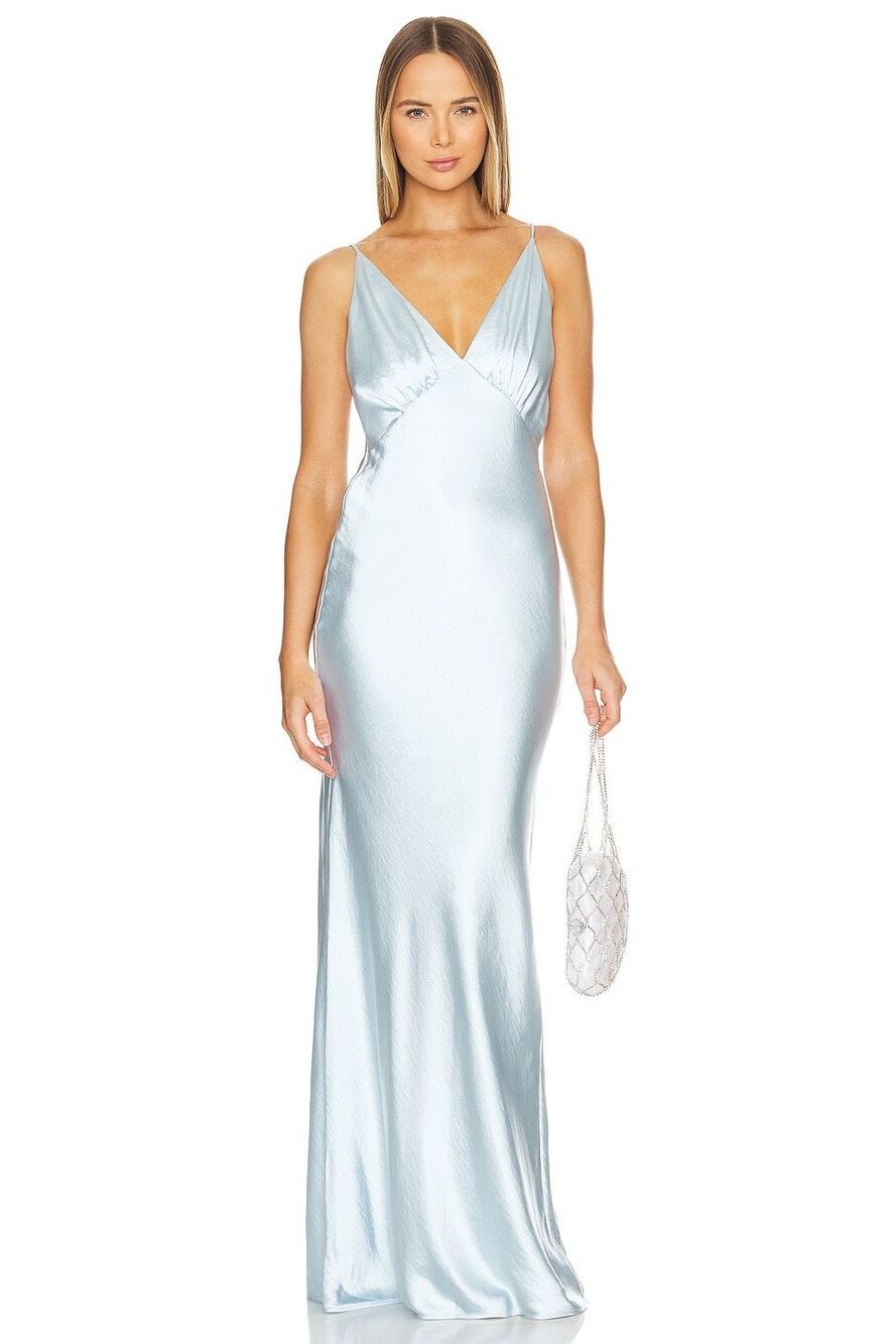 Lovers and Friends Alani Gown in Baby Blue Size Small $258